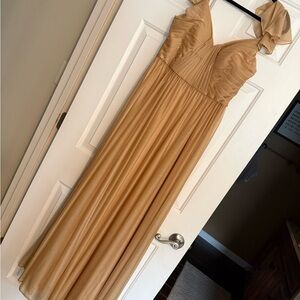 Chic Gold Wedding Dress